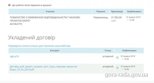 На розробку проектно-кошторисної документації