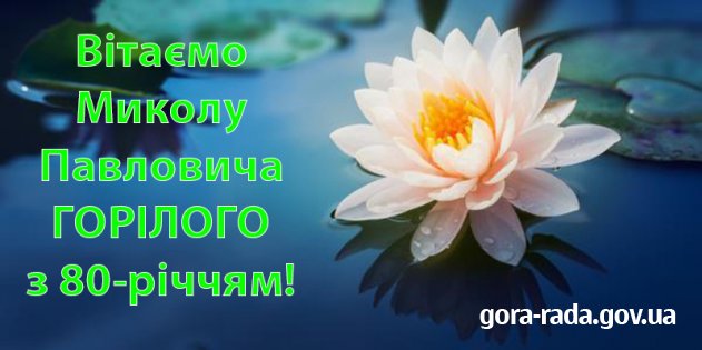 Вітаємо Миколу Павловича ГОРІЛОГО з 80-річчям!