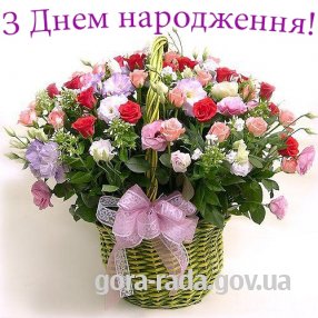 Привітання з днем народження